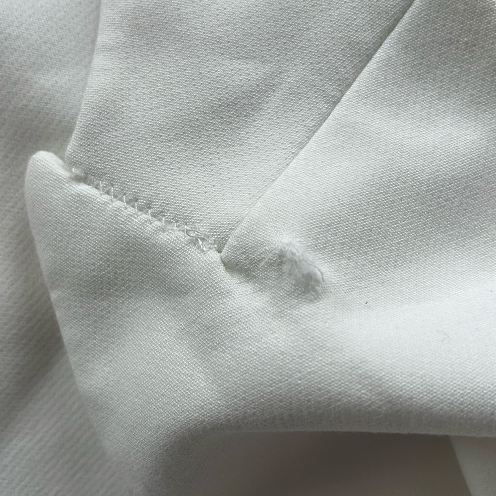 Zara White Bow Jumpsuit - Picture 4 of 12